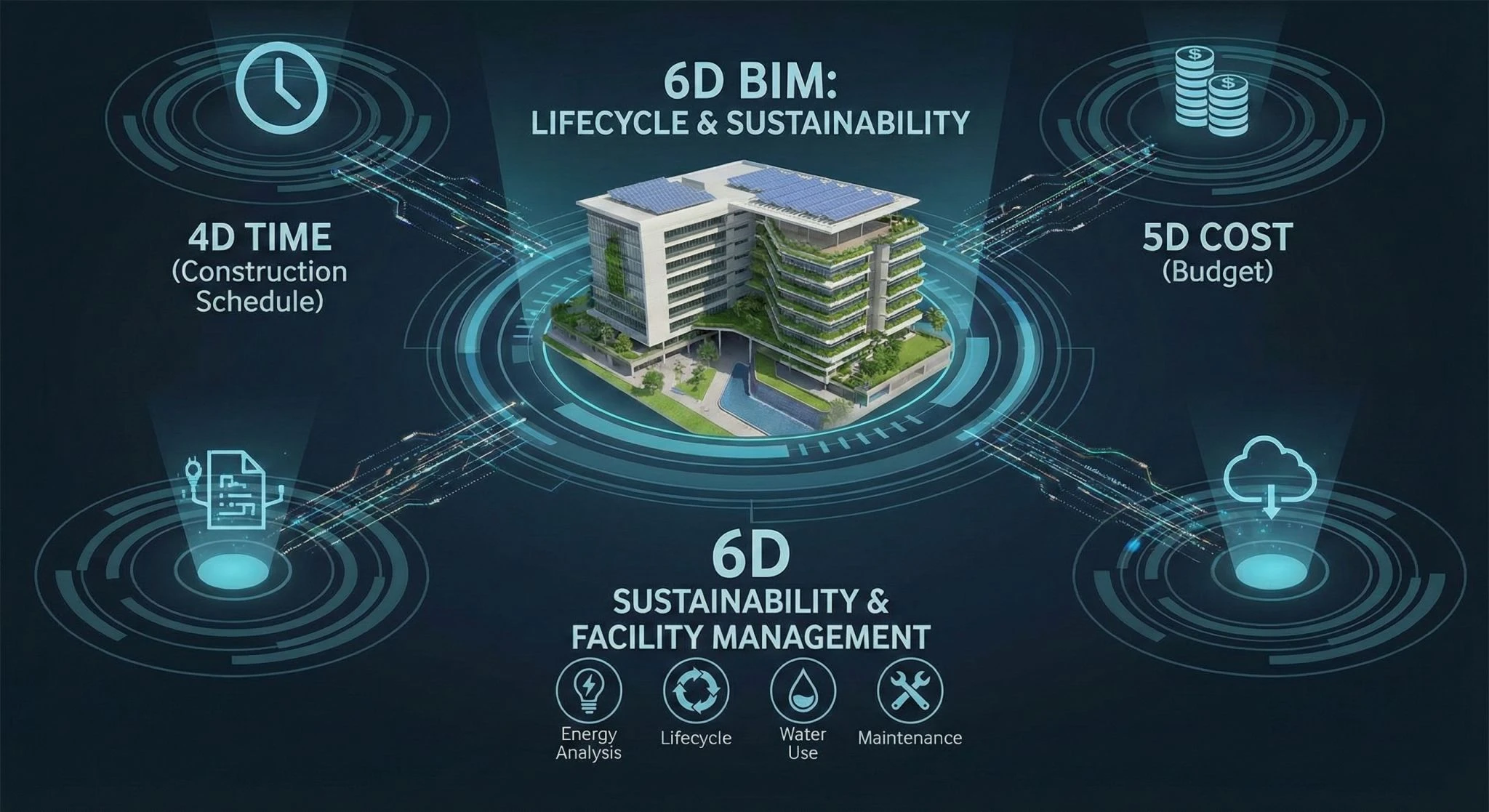 (BIM 6D): Sustainable engineering and design of future-friendly buildings