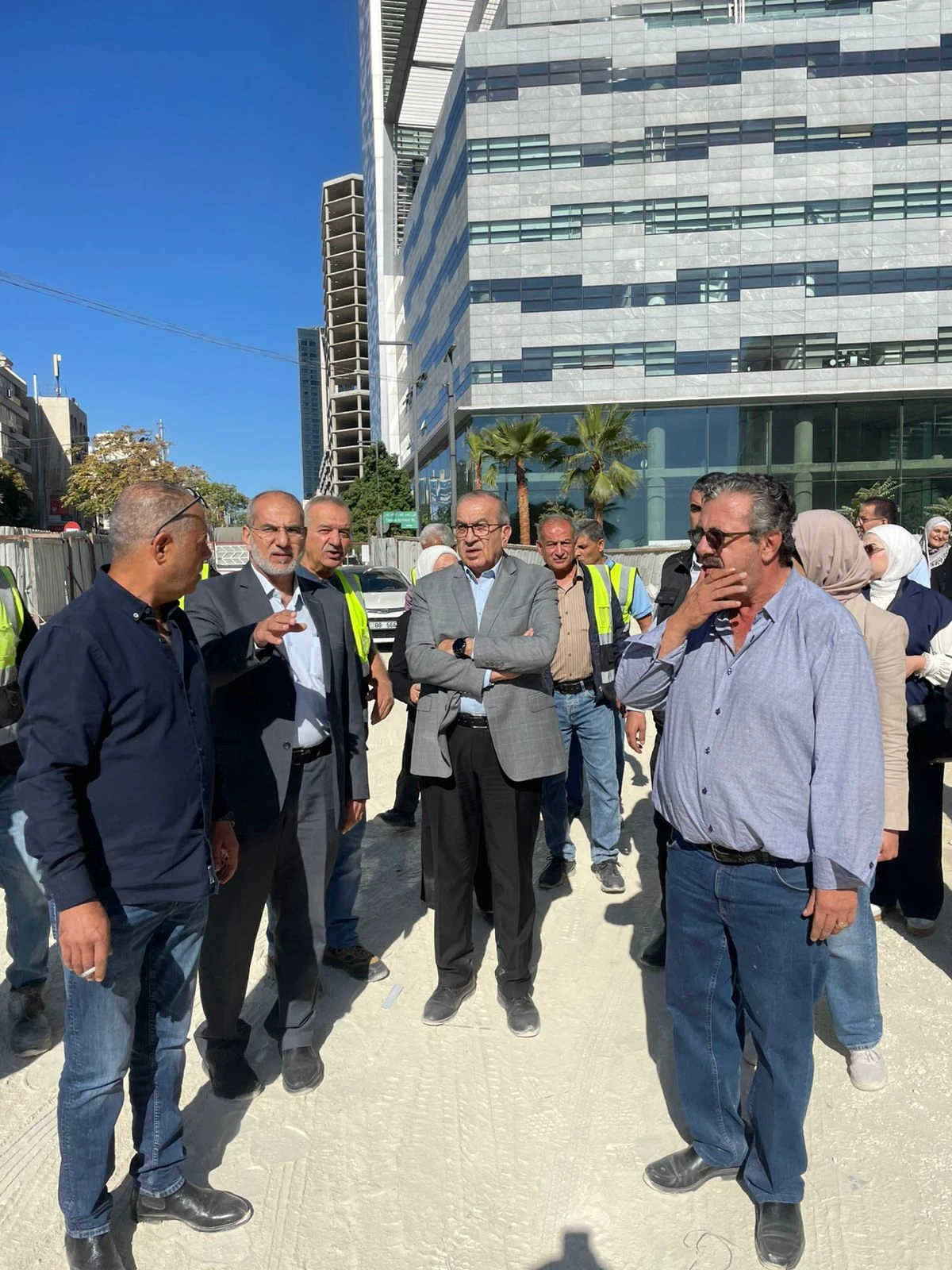 An inspection visit to the supervision work in the Palace of Justice project - Abdali