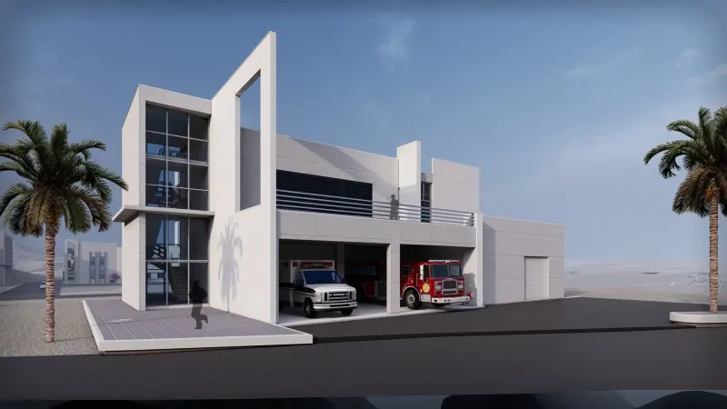 Firefighting Building in the Arab Potash City